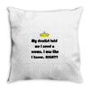 dentist crown Throw Pillow