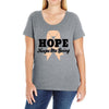 Hope Keeps Me Going Ladies Curvy T-Shirt