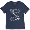 bicycle cyclopath bike hobby exploded V-Neck Tee