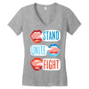 Women's March Stand Unite Fight Women's V-Neck T-Shirt