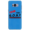 the goat white t shirt greatest of all time basketball baseball footba Samsung Galaxy S8 Plus