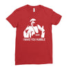 iron sheik wrestling iran funny Ladies Fitted T-Shirt
