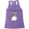 my puns are Racerback Tank