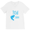 i fish so i don't choke V-Neck Tee
