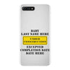 Under Construction Personalize Baby iPhone 7 Plus Case