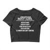 Smartass May Girl Crop Top