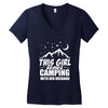 Camper Couple Girl White Women's V-Neck T-Shirt
