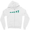 evolution of turtles Zipper Hoodie