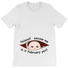 February Peeking Out Asian Baby Boy T-Shirt