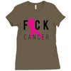 fuck cancer Ladies Fitted T-Shirt