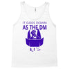 it goes down as the dm Tank Top