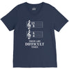 13/8 6/4 These Are Difficult Times V-Neck Tee