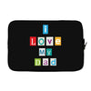 I Love my Dad Laptop sleeve