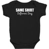 same shirt different day Baby Bodysuit