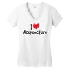 I Love Acupuncture Women's V-Neck T-Shirt