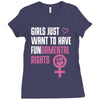 Girls Just Want to Have Fundamental Rights Ladies Fitted T-Shirt