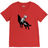 Wolf And Human V-Neck Tee