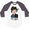 Bob Dylan Then and Now 3/4 Sleeve Shirt
