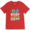 keep earth clean it's not uranus kawaii planets V-Neck Tee