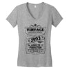 Vintage Aged To Perfection 1993 Women's V-Neck T-Shirt