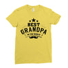 the best grandpa Ladies Fitted T-Shirt