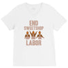end sweetshop labor V-Neck Tee