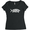 darwin'   fish Women's Triblend Scoop T-shirt