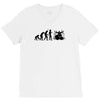 evolution of drummer V-Neck Tee