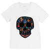 loco coco skul V-Neck Tee