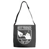 cat best friends for life Adjustable Strap Totes