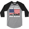 Lets Pray For Vegas, God Bless 3/4 Sleeve Shirt