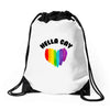 Hella Gay Drawstring Bags
