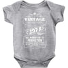Vintage Aged To Perfection 1978 Baby Onesie