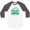 This Guy Loves Camping With His Boyfriend 3/4 Sleeve Shirt