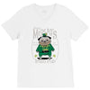 pug irish pub snorty mcpug's V-Neck Tee