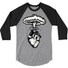 heart and nuclear explosion 3/4 Sleeve Shirt