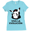 viva la evolucion Ladies Fitted T-Shirt