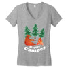 Happy Camper Women's V-Neck T-Shirt