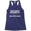 personalised daddy Racerback Tank