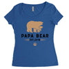papa bear Women's Triblend Scoop T-shirt