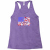 american flag peace Racerback Tank