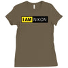 nikon camera i am nikon Ladies Fitted T-Shirt