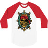 pirate bones skull 3/4 Sleeve Shirt
