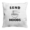 send noods Throw Pillow