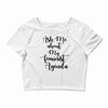 Women, love, Rights, Feminism, Feminist, Female, Funny, Woman, Girl Po Crop Top