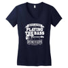 not always playing the bass Women's V-Neck T-Shirt