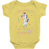 Unicorns are born in February Baby Onesie
