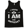 i know i am difficult ski mountain Tank Top