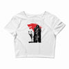 the king and the white wol Crop Top