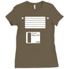 floppy disk Ladies Fitted T-Shirt